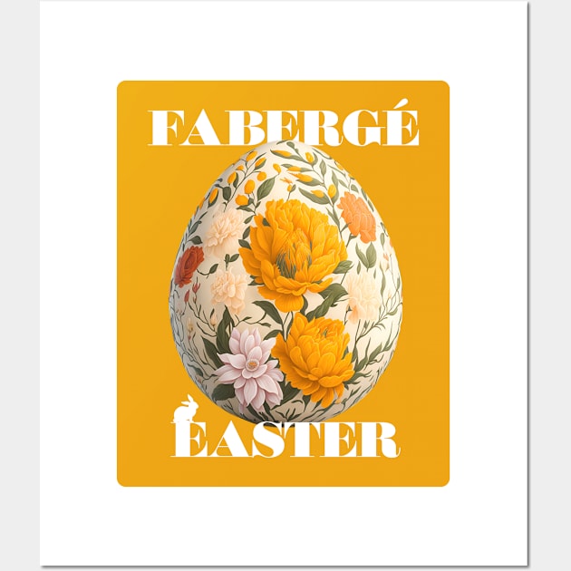 Elegant Fabergé Easter Egg Design Wall Art by ZEFMAG